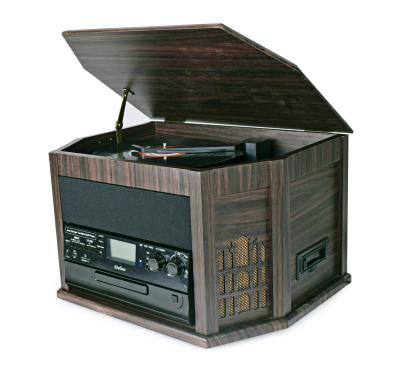 China Auto Changer Patented Fully Automatic All In One Turntable Player with Auto Changer &ESS, USB SD Play& Recording& Cassette, CD, RADIO for sale