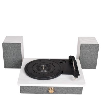 China High Fidelity Wooden Mini Hifi Turntable Mini Player With External Speakers for sale