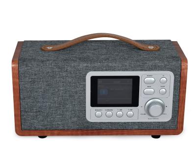 China BRAND NEW Home Radio Portable Wooden Digital Radio with DAB, BT, USB MP3 Play, Clock Alarm and TFT LCD for sale