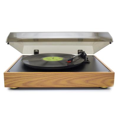 China 2019 Factory Supply Classic Wooden Phonograph Record Player Vinyl Wooden Turntable With Normal Plater& Auto Return Function for sale