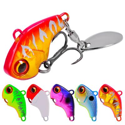 China Alloy mini VIB sinking 6-28g metal bass fishing bionic vibrating groundbait hard fishing lure with glitter for sale