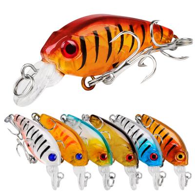 China Wholesale 3.5g 4.5cm Plastic Hard Plastic Bionic Crank Small Fishing Lures for sale