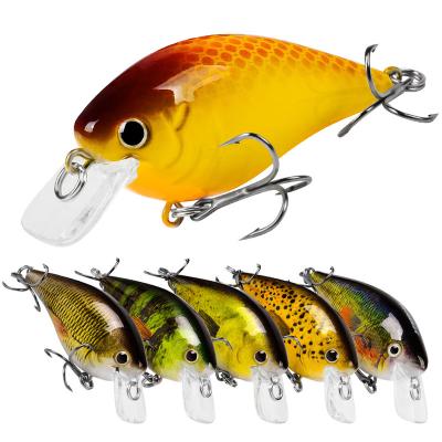 China Wholesale Plastic Colorful Printing 13g 7cm Hard Plastic Floating Small Crank Fishing Lures for sale