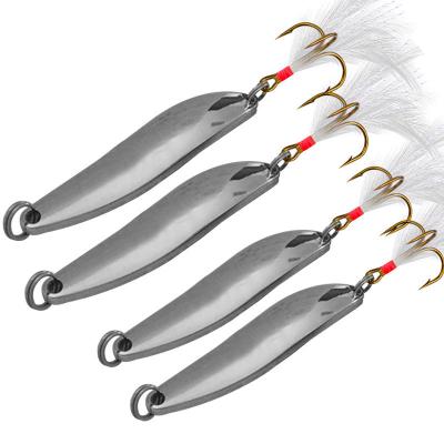 China High quality outdoor metal leaf shape hook 5-18g moq fishing activity bass anzuelos de pesca for sale