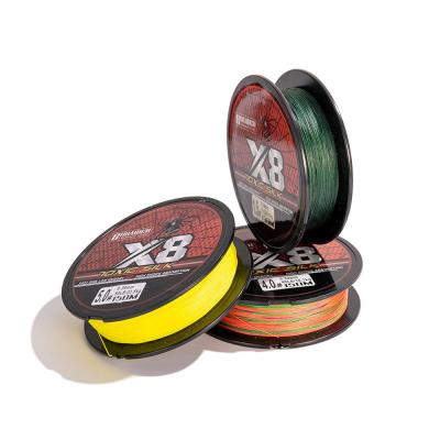 China 0.6-10 Number 100m Color 100m Wholesale Custom High Strength PE Braided Fishing Line for sale