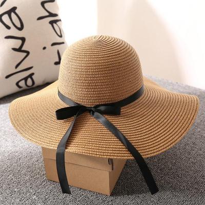 China Wholesale custom logo picture high quality summer beach wide brim women straw hat for sale