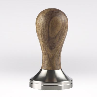 China Sustainable Coffee Tools Coffee Accessories Coffee Tamper 53mm Wooden Coffee Dispenser And Tamper Style Tamper for sale