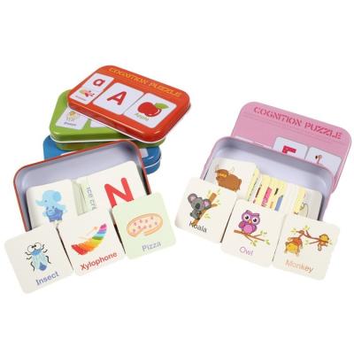 China 100% Factory Price Eco-Friendly Direct Baby Hands Grasp Wooden Educational Letters Puzzle Toy for sale