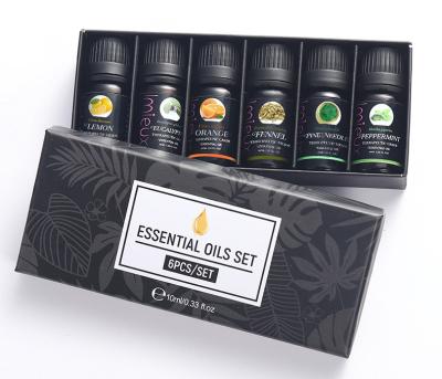 China 100% Pure Natural Moisturizer Baolin Massage Essential Oil Gift Set 6 For Skin Massage OEM for sale