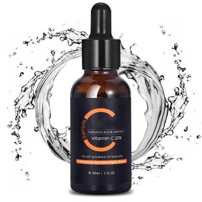 China 30ml Moisturizer OEM Vitamin C Anti Wrinkle Hyaluronic Acid Vitamin E Face Serum Private Label for sale