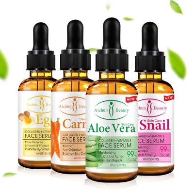 China Natural Vitamin C Facial Private Label Serum Plant Oil Skin Revitalizer Baolin OEM Organic Aloe Facial Serum for sale