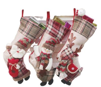 China 2020 QUICK DRY Newest Gift Bag Snowman Socks Christmas Tree Candy Gifts Decorations Christmas Socks for sale