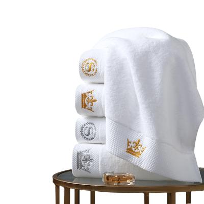 China Wholesale High Quality Cheap Soft 100% Cotton Embroidery Hotel Bath Towel QUICK DRY for sale