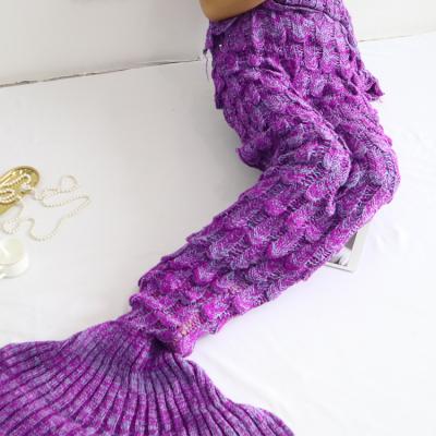 China Mermaid Tail Blanket Kids Adults Kids Waterproof Mermaid Tail Cover Up Blanket for sale