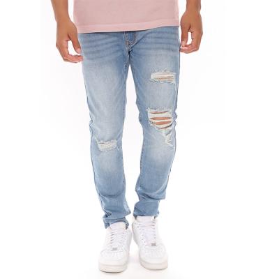 China Men jeans skinny stretch denim cotton jeans branded custom mens slim jeans pant for men for sale