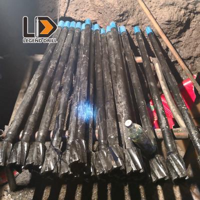 China Drifting Tunnelling Threaded Drill Rod R32 / R38 / T38 / T45 / T51 For Rock Drilling Machine for sale