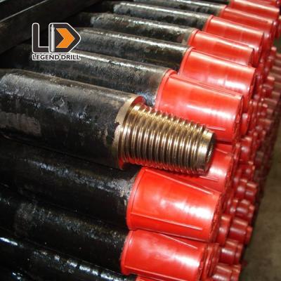 China 76mm / 87mm Diameter Threaded Drill Rod , T51 Speed Heavy Wall Drill Pipe for sale