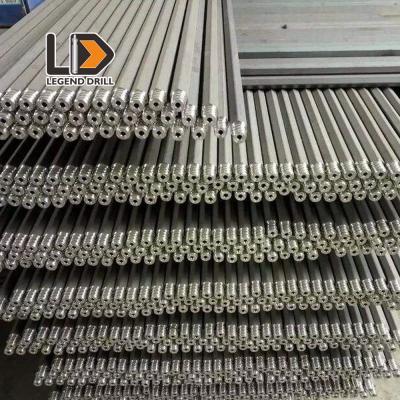 China St58 St68 Threaded Drill Rod Stone Drilling Tools With Heat Treatment Process for sale