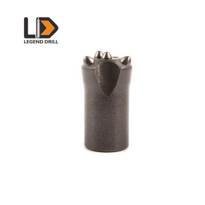 China Precise DTH Taper Button Bit , Air Rock Drill Bits 28mm - 55mm Diameter for sale