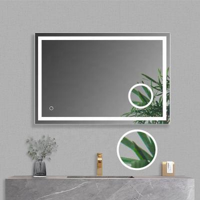 China Magnifying Made in China LED Lighting Wall Mounted Smart Cosmetic Mirror Makeup Bathroom Magnifying Mirror for Home Decor for sale