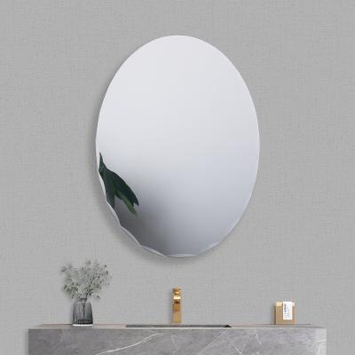 China Factory Traditional Cheap Price Small Oval Mirror Bathroom Wall Mounted Customized Mirror Easy Install For Hotel for sale