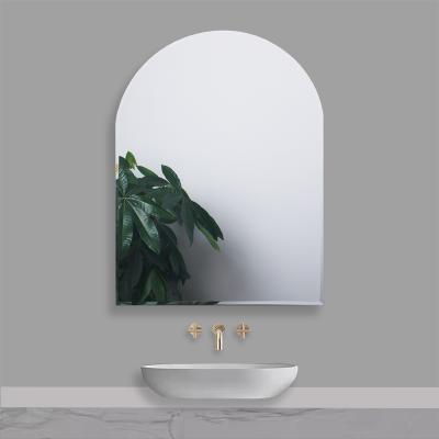 China Factory Sale Modern Cheap Price Wall Mounted Customized Irregular Bathroom Mirrors Frameless Wall Mirror 45x60cm Easy Install for sale