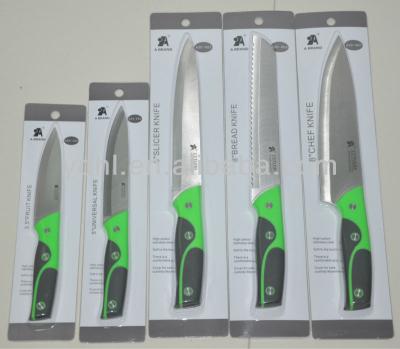 China Viable kitchen knife with blister card packaging for sale