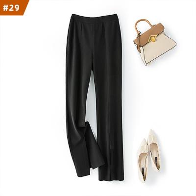 China 2022 New Drop Spring High Waist Woman Rocket QUICK DRY Pants Black Women Pants Split Dress Pants For Women for sale