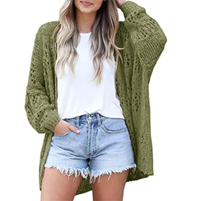 China Custom Made Women's Anti-pilling Crochet Women's Oversized Summer Oversized Front Outwear Sweater Open Front Sweater Kimonos Sweater Autumn Sweater for sale