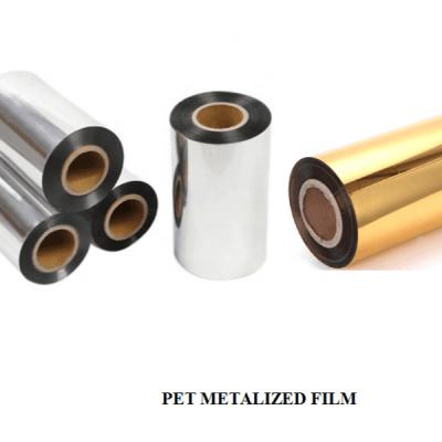 China Moisture proof PET metallized film roll for printing and laminating 6mic 8mic 10mic 12mic for sale