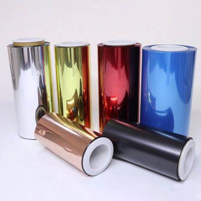 China Moisture proof color PET coated metallized film for flexible packaging and decoration for sale