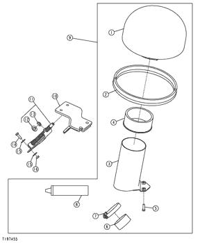 China AH140044 Isolator Deere parts 710J, 310J, 410G, 410J, 310SJ, 710G, 310G, 315SJ for sale