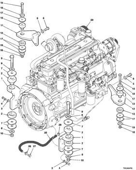 China AT170854 Isolator Deere parts 670D, 310J, 843K, 670G, 870D, 310K, 624H, 870G, 310SJ, 1200, 872G, 310SK, 672G, 643K, 210LE, 210LJ, 2254, 770B, 315SJ, 315SK, 410J, 770C, 325J, 325K, 770D, 325SK, 770G, 570B, 544H, 670B, 670C, 304H, 4... for sale