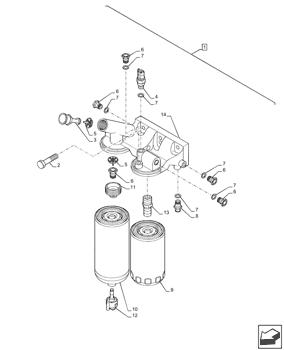 China 84566193 FUEL FILTER Case parts PUMA 2304, PUMA1654, PUMA1804, F4DE9684L J112, PUMA1854, F4DE9684L J113, PUMA2104 for sale