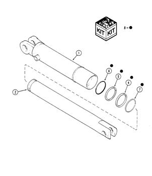 China 145622C91 CYLINDER ASSY.,Double Acting, 50.8mm Rod, 204.7mm Stroke Case parts 400, 7200, 1230, 500, 8600, 80, 1200, 800, 900, 92, 950, 5100, 1210, 955, 5200, 5400, 5500, 1220, 6200, 6300, 7100 for sale