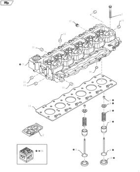 China 2830704 CYLINDER HEAD GASKET,1.25mm Thk Case parts F4HE9687S J106, F4HE9684D J101, F4HFE613F A001, F4HE9687T J104, F4HE9684D J102, F4HFE613T A004, F4HFE613T A005, F4HFE613F E002, F4HFE613U A005, F4HFE613F E003, F4HFE613U A006, F4HE9687Z J100, PUMA 195... for sale