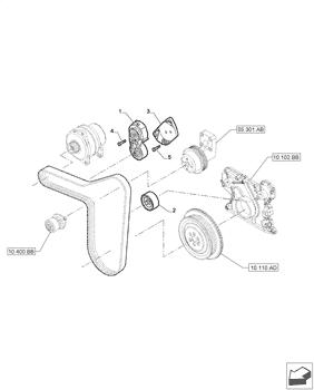 China 2859243 BELT TENSIONER Case parts PUMA 130, F4DFE613B A004, PUMA 145, F4DFE6132 B007, F4CE0654B B601, PUMA 160, PUMA1654, PUMA1804, PUMA 155 for sale