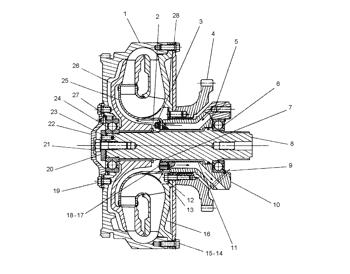 China 1T2023 CARRIER-STATOR Caterpillar parts 517, D4H XL, D4HTSK III for sale