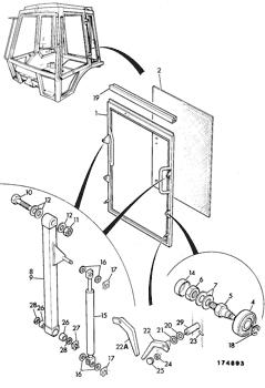 China 123/02550 Strut gas JCB parts for sale