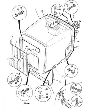 China 160/01218 Strut Gas JCB parts for sale