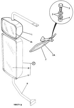 China 476/56700 Mirror assembly JCB parts for sale