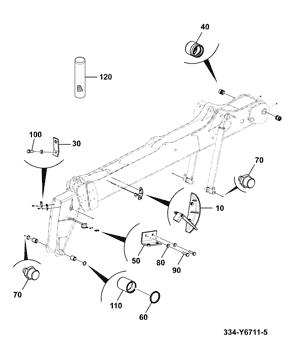 China 332/C5225 Decal Boom Angle JCB parts for sale