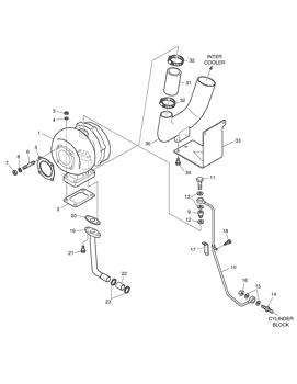 China 65.09100-7080A TURBO CHARGER ASS'Y Doosan parts for sale