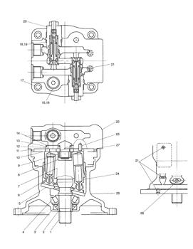 China 2401-9151 MOTOR;SWING(MFB40-025) Doosan parts for sale