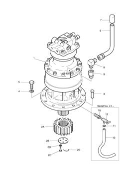 China 2401-1249 MOTOR;SWING Doosan parts for sale