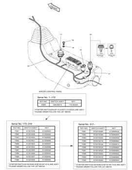 China 172-00220 KEY;STARTER SWITCH Doosan parts for sale