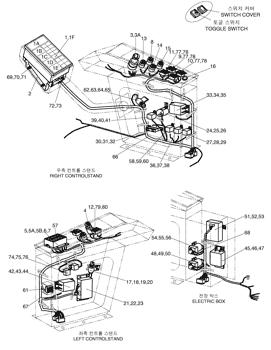 China 2172-1053 KEY;STARTER SWITCH Doosan parts for sale