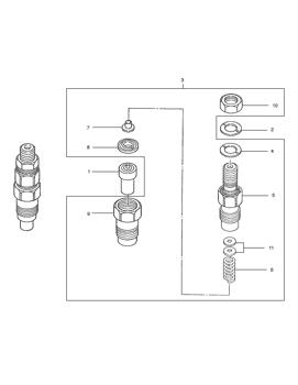 China 897079-9760 NOZZLE ASS'Y INJ Doosan parts for sale