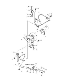 China 65.09100-7038 TURBO CHARGER ASS'Y Doosan parts for sale