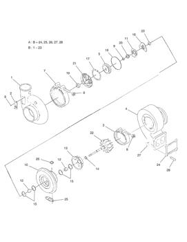 China 4024967 TURBO CHARGER KIT Doosan parts for sale